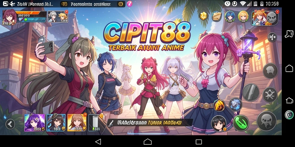 Screenshot menunjukkan aksi seru dalam permainan Anime yang intens.