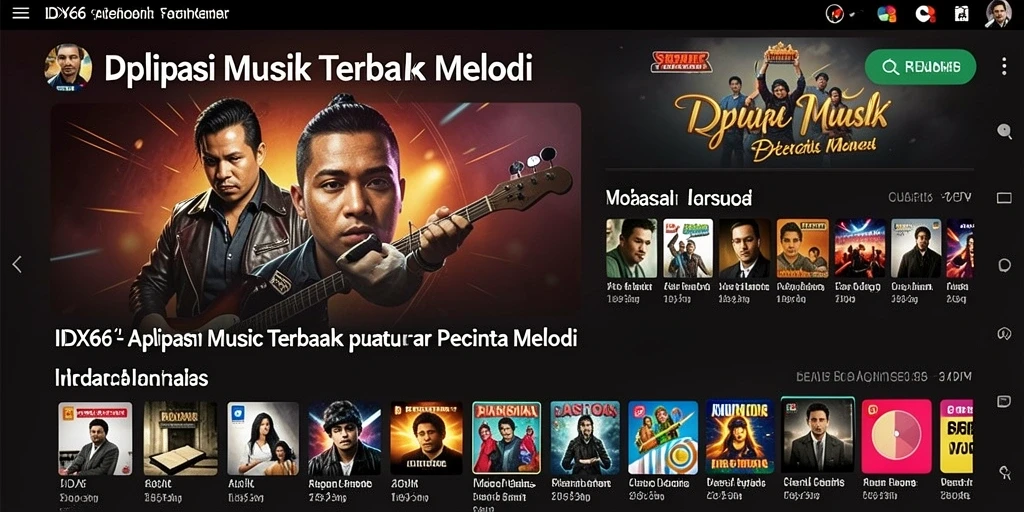 Tampilan screenshot gameplay aplikasi Musik IDX66 yang menarik dan interaktif.