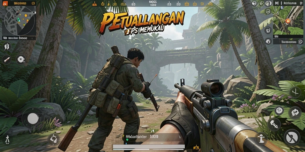 Screenshot gameplay NK666 menampilkan aksi seru dalam pertempuran FPS.