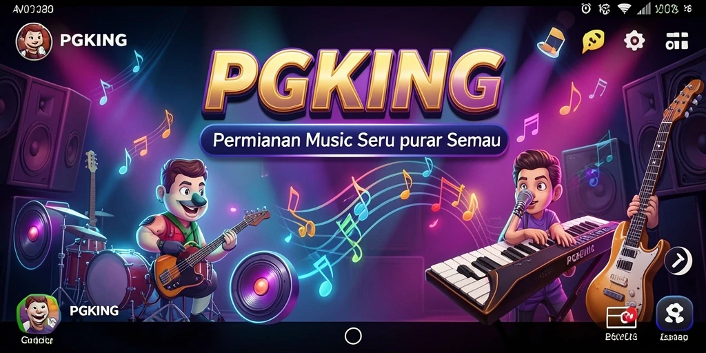 Tampilan gameplay PGKING yang menantang dan penuh warna.
