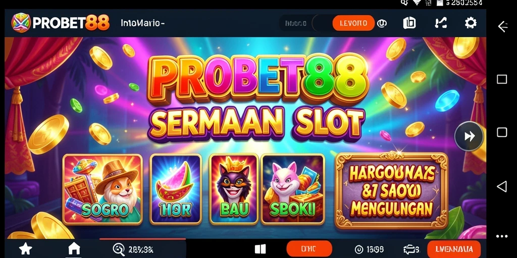 Tampilan gameplay Slot menarik dari PROBET88 dengan grafis yang memukau.