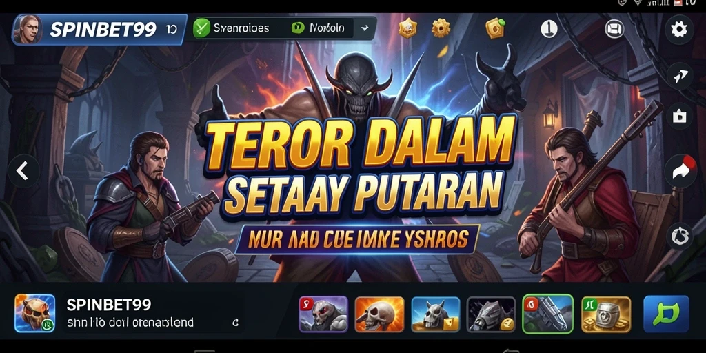 Gameplay SPINBET99 yang menegangkan dengan suasana horor yang mencekam.
